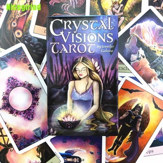 [h] 78 cartas baraja de cartas de cristal visiones tarot cartas por jennifer galasso