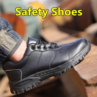 los nuevos zapatos de seguridad de los hombres de moda impermeable zapatos de trabajo anti-aplastamiento anti-piercing de acero dedo del pie zapatos