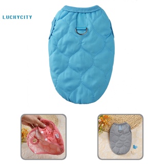 [luckycity] ropa ligera para mascotas/chaleco de moda para mascotas/disfraz para mantener el calor casual