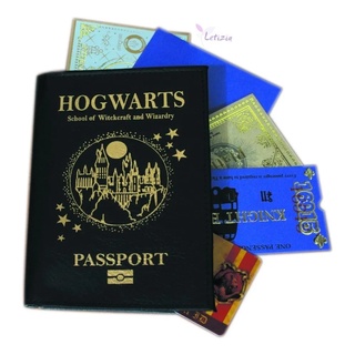 Harry Potter Porta Pasaporte Hogwarts Con tarjetas incluidas.