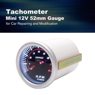 ♥☆ready stock♥CNSPEED 52mm Car Engine Pointer Tachometer Tacho Gauge Meter 8000 RPM Cylinder