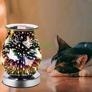STAR 3D Glass Electric Aroma Diffuser Fireworks Aroma Lamp, Fresh Air, Deodorization