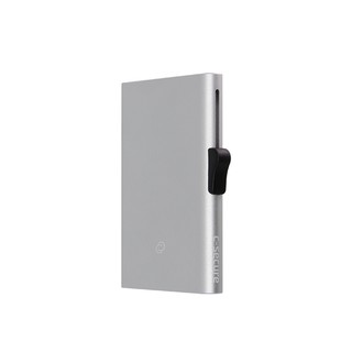 C-Secure aluminio RFID XL tarjetero plata Csecure cartera de tarjetas para hombre