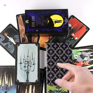 yyu The Nightmare Before Christmas Tarots Deck adivinación juego de mesa 78 cartas oráculo