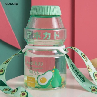 eooqig creative fruit botella de agua de plástico portátil a prueba de fugas taza con correa mx