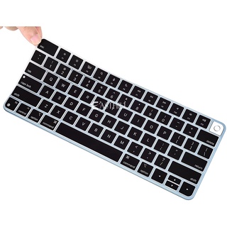 EASTHILL Ultra delgada cubierta de teclado para 2021 más nuevo Apple iMac 24 pulgadas teclado mágico con Touch ID A2449 cubierta del teclado de la piel, 2021 iMac 24 pulgadas M1 Chip Magic Keyobard A2450 teclado piel accesorios