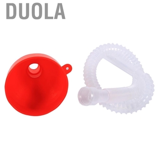 Duola Red Filling Funnel Plastic Oil Durable Compact for Water Gas Liquid (7)