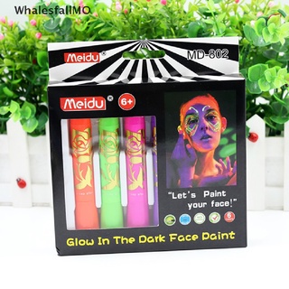 [WhalesfallMO] Glow In The Dark Face Black Light Paint Uv Neon Face & Body Paint Crayon Kit Hot Sale (1)