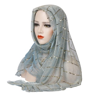 mujeres musulmanas hiyab cubrir la cabeza lentejuelas bufanda islámica pañuelo en la cabeza turco islam turbante bandana mujeres foulard hijab