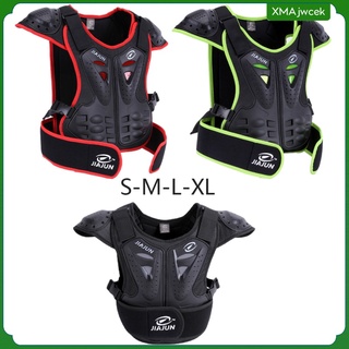 [xmajwcek] chaleco de niños protector de pecho espalda columna protector armadura Chamarra ciclismo motocross (4)