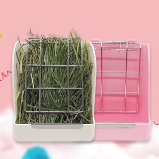 lucky Pet Hay Feeder Clean Straw Less Wasted Health Care Grass Holder Rack Manger for Rabbit Guinea Pig Chinchilla Hamster Small Animal Supplies (9)