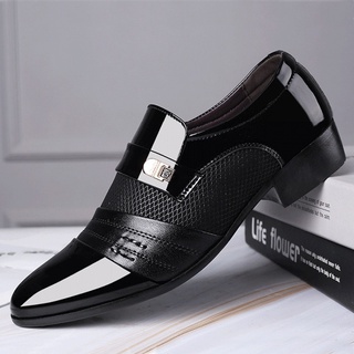 Deslizamiento en los hombres zapatos de vestir de los hombres Oxfords moda vestido de negocios de los hombres zapatos 2020 nuevo clásico de cuero de los hombres trajes de zapatos de hombre zapatos
