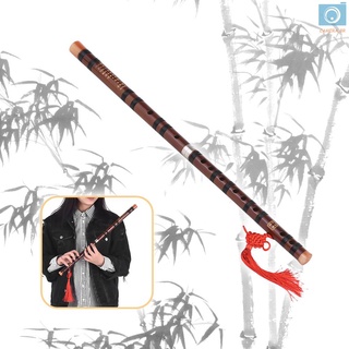 Y llave Instrumento Tradicional chino De bambú Bitter Flauta con nudo chino Para principiantes (1)