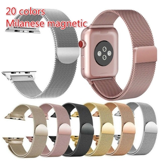 [Disponible En Inventario] Correa De Malla Metálica Para Apple Watch Series iWatch 38 (40) mm 42 (44 Muchos Colores Están Disponibles