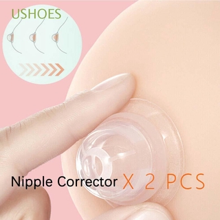 USHOES High Quality Nipple Corrector 2 PCS Nipples Aspirator Puller Nipple Massager Women Pregnant Silicone for Flat Inverted Nipples Flat Suction Girls Pregnant Accessories/Multicolor