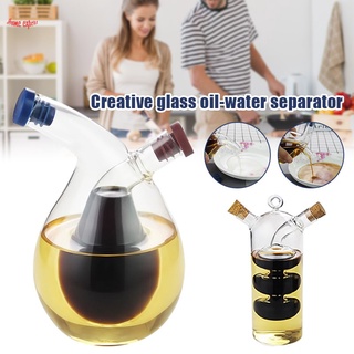 Kitchen Olive Oil Dispenser Cooking Oil Sprayer Glass Vinegar Cruet 280ml Soy Sauce Bottle Glass Oil Jar Vinegar Bottle