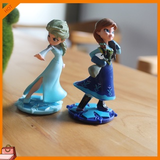 (albremen) 2 piezas figura Aisha Disney princesa acción simulación PVC decorativo adorno miniatura niños