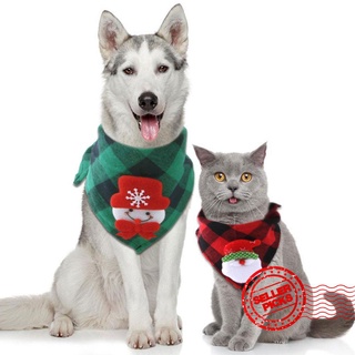 navidad mascota perro bandanas mascota cachorro perro triangular saliva perro mascota productos de navidad toalla baberos mascota l4v1
