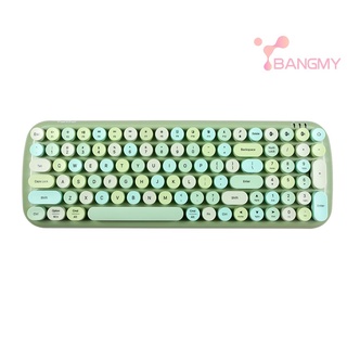 mofii candy bt teclado inalámbrico bt color mezclado 100 teclas circulares mini portátil niñas teclado para teléfono/tableta/portátil verde