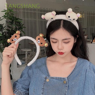 tangshang diademas de dibujos animados encantadora diadema cabeza aro para mujeres niña lindo animales felpa maquillaje oso accesorios para el cabello/multicolor
