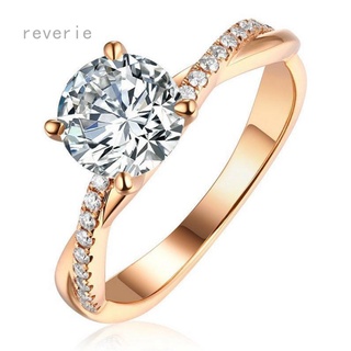 reverie anillo de diamantes retorcido delicado anillo de compromiso para mujeres twist infinity solitaire moissanite anillos de diamantes