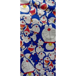 Metro tela Polymicrotex Material Doraemon carácter motivo liso no se desvanece (artículos delgados)