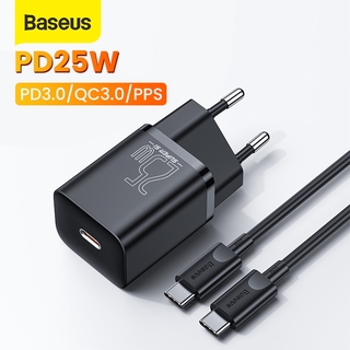 [Cable gratis de 1 m] Baseus 25W tipo C cargador para iPhone 12 Xiaomi Samsung S20 soporte QC 3.0 PD 3.0 cargador USB portátil (1)