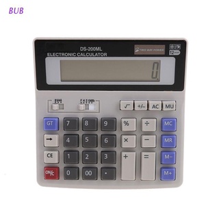 BUB función estándar electrónica científica calculadoras de escritorio, doble potencia, botón grande de 12 dígitos pantalla LCD grande, de mano para oficina diaria y básica