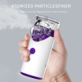 mini inhalador nebulizador portátil máquina recargable de malla atomizador nebulizador inhalador niños adultos adecuado para el hogar