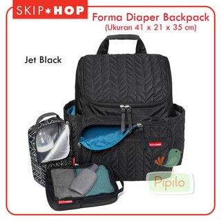 Skiphop Forma - mochila para pañales Jet negro/Baby Gear Bag