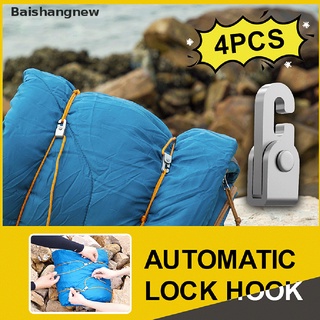[bsn] kit de cuerda de bloqueo automático sin nudo, fácil de apretar, para tienda de campaña [baishangnew]