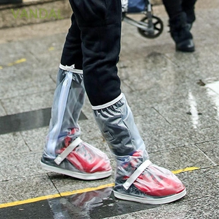 VANDAL High Tube zapatos cubierta al aire libre a prueba de lluvia cubiertas de zapatos caminar ciclismo impermeable resistente al desgaste Anti-nieve Anti-lluvia botas de lluvia/Multicolor