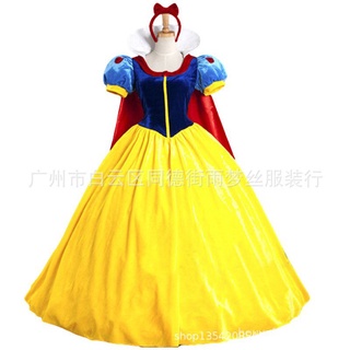 Disfraz de Halloween Vestido de princesa para adultos de cuento de hadas cosplayVenta directa de fábrica de ropa blanca nieves (1)