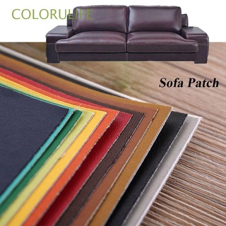 COLORULIFE Renew PU Leather DIY Self Adhesive Sofa Patch Craft Stick-on Repairing Home Fabric Sticker/Multicolor