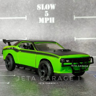 JADA TOYS Jada juguetes 1:32 escala rápido y furioso Dodge Challanger SRT8 verde