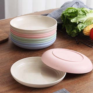 sosten placa de plástico para el hogar platos de cena platos vajilla ligera nórdica snack hueso bandeja de verduras/multicolor (6)