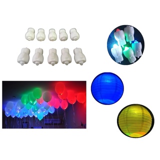 10 Focos led multicolor para decoraciones centros de mesa arreglos fiestas pantallas chinas globos