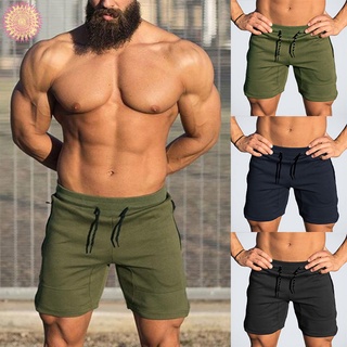Hombres pantalones cortos deportivos de secado rápido elasticidad transpirable para Fitness Running verano
