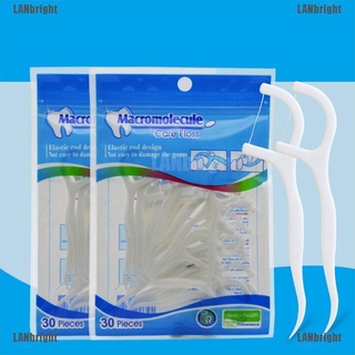 {LANbright}30pcs/set plastic toothpicks teeth cleaning flosser whitening teeth care tools