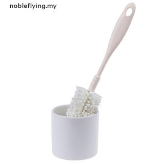 [nobleflying] 25,5 cm mango esponja taza cepillo limpieza vidrio botella de leche limpiador herramientas de cocina [MY]
