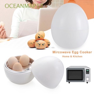 OCEANMAP12 Creatividad Huevo Herramientas de cocina Horno microondas Vaporera de huevos Vajilla Horno de microondas dedicado Multifunción Utensilios Vaporizador de huevos para microondas