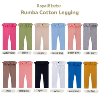 Royale Bebe Rumba Earth Leggings/Leggings de algodón Rumba/Leggings de bebé