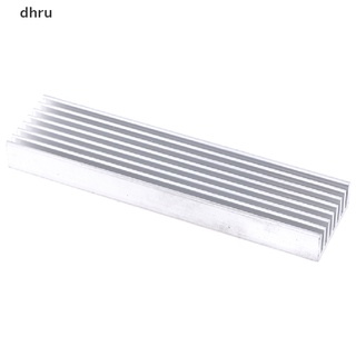 Dh 100 * 25 * 10mm Aluminio De Alta Potencia Disipador De Calor Electrónica Radiador MX