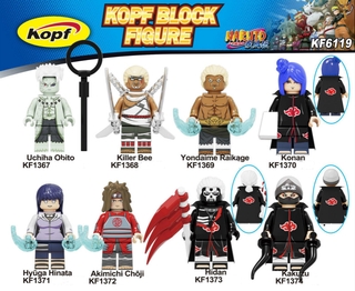 Uchiha Obito Naruto Lego Minifigures bloques de construcción juguetes niños KF6119