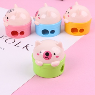 beibeitongbao Creative Cat and Bear Plastic Pencil Sharpener Kids School Supplies Stationery (2)