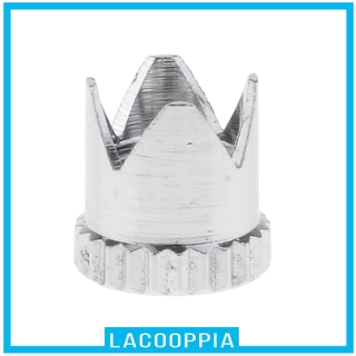 [LACOOPPIA] plata aerógrafo latón en forma de corona de aguja tapa cepillo de aire accesorios piezas
