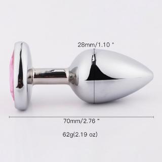 Tapón Anal de aleación de aluminio con cuentas/Plug Anal lujoso/juguetes sexuales para pareja (8)