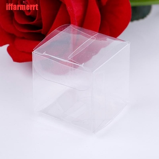 [Iffarmerrt] 50 piezas caja cuadrada De Pvc Para dulces/chocolates/regalos De boda