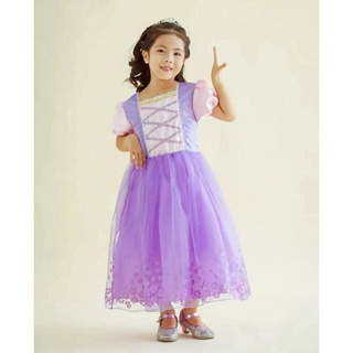 Disfraz infantil RAPUNZEL vestido vestido niños importación (1)