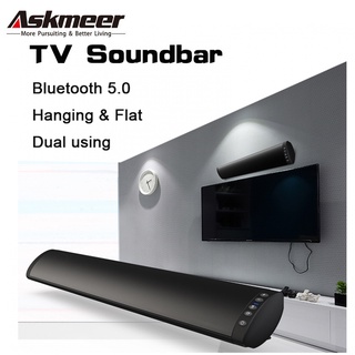 Altavoz bluetooth TV FM barra de sonido inalámbrico altavoz 20W cine en casa sistema de sonido envolvente estéreo montado en la pared